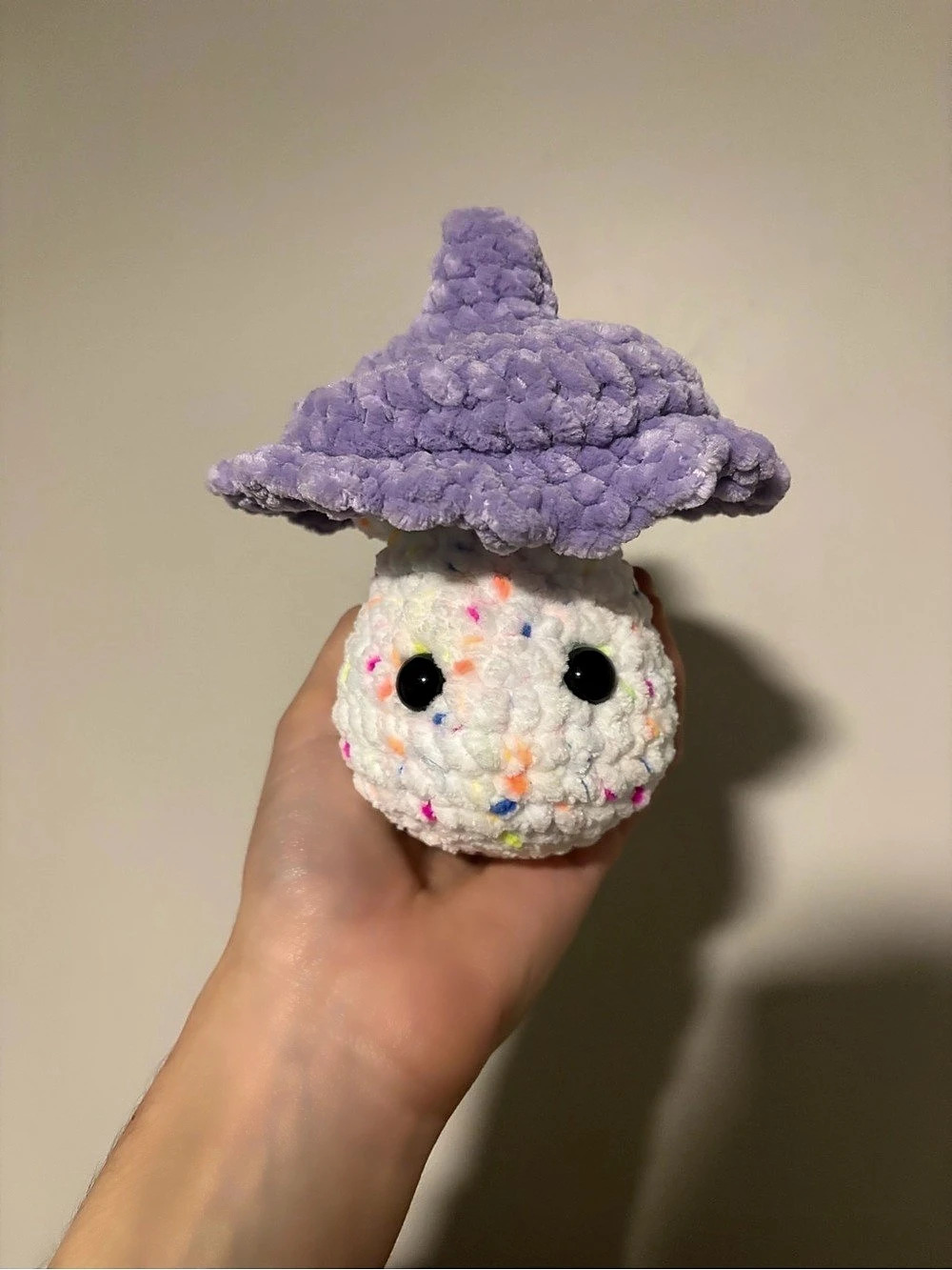 Crochet Fidget Mushroom (Purple)